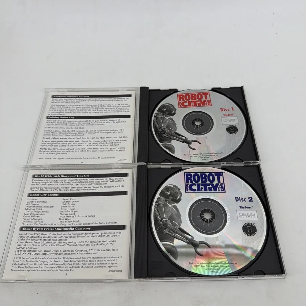 Robot City - PC Big Box Adventure Game - See Desc